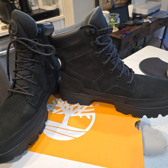 MENS TIMBERLAND ORIGINALS ULTRA WP BOOT BLACK SIZE 10.5 TB1A44SS015 NEW - Picture 4 of 14